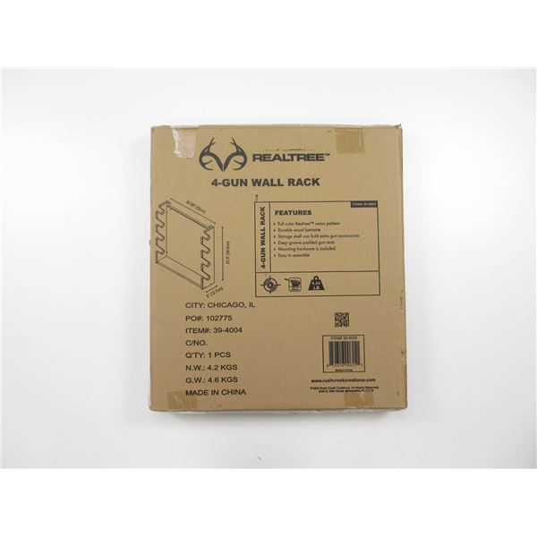 REALTREE 4-GUN WALL RACK