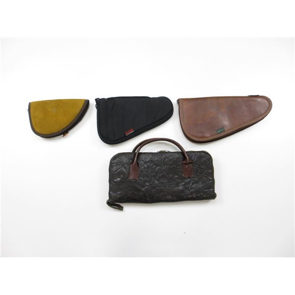 ASSORTED SOFT PADDED HAND GUN CASE LOT