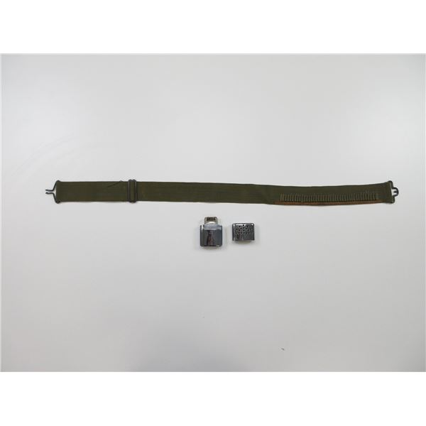 AMMUNITION BELT AND HAND WARMER LOT