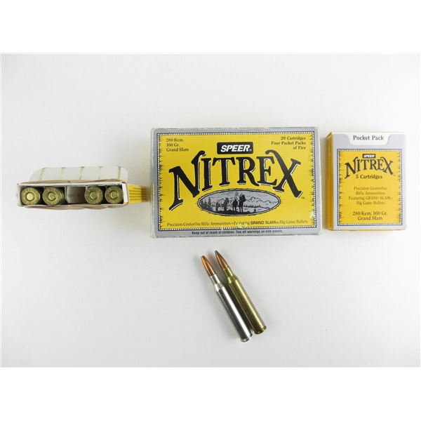 SPEER NITREX .280 REM AMMO LOT ETC.