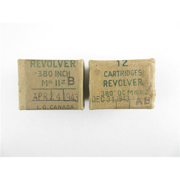 WWII CANADIAN .380 REVOLVER AMMO LOT