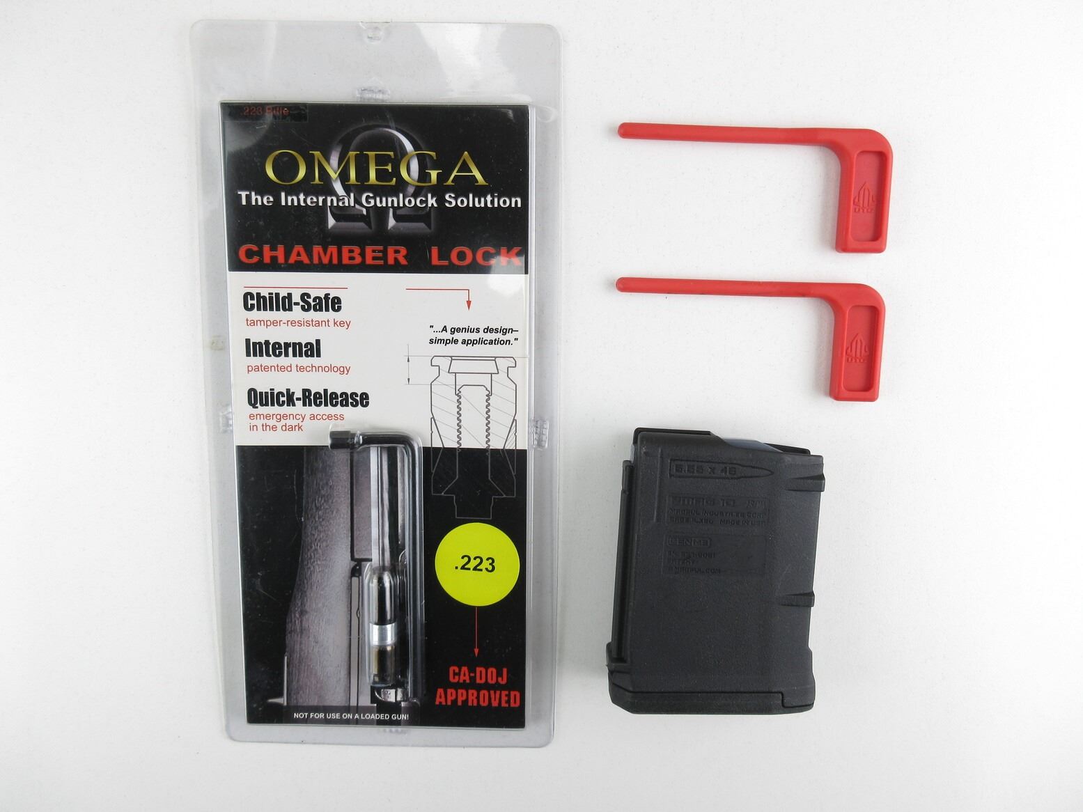 Chamb Lock MAGPUL AR-15 5.56MM RIFLE MAGAZINE, CHAMBER FLAGS AND CHAMBER LOCK LOT ...