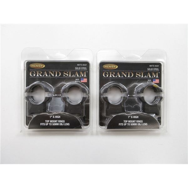WEAVER GRAND SLAM SCOPE RINGS LOT