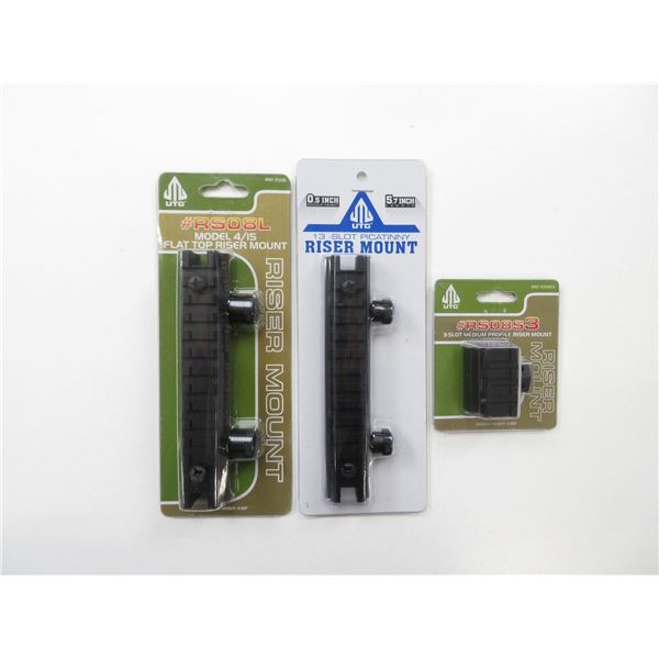 ASSORTED UTG RISER MOUNTS LOT