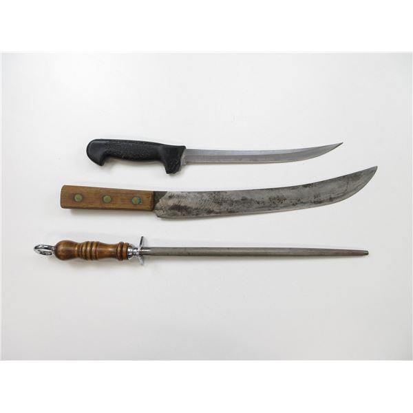 ASSORTED CARVING KNIVES LOT