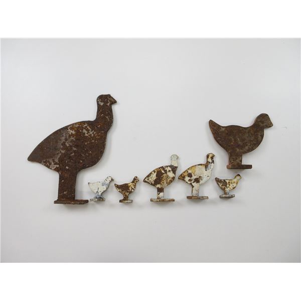 ASSORTED STEEL ANIMAL TARGETS LOT