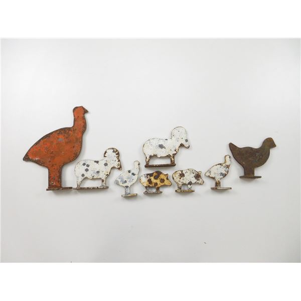 ASSORTED STEEL ANIMAL TARGETS LOT