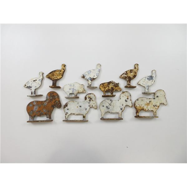 ASSORTED STEEL ANIMAL TARGETS LOT