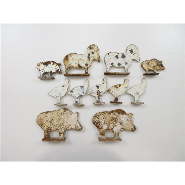 ASSORTED STEEL ANIMAL TARGETS LOT
