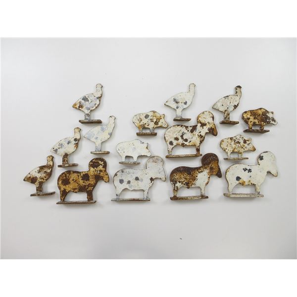 ASSORTED STEEL ANIMAL TARGETS LOT
