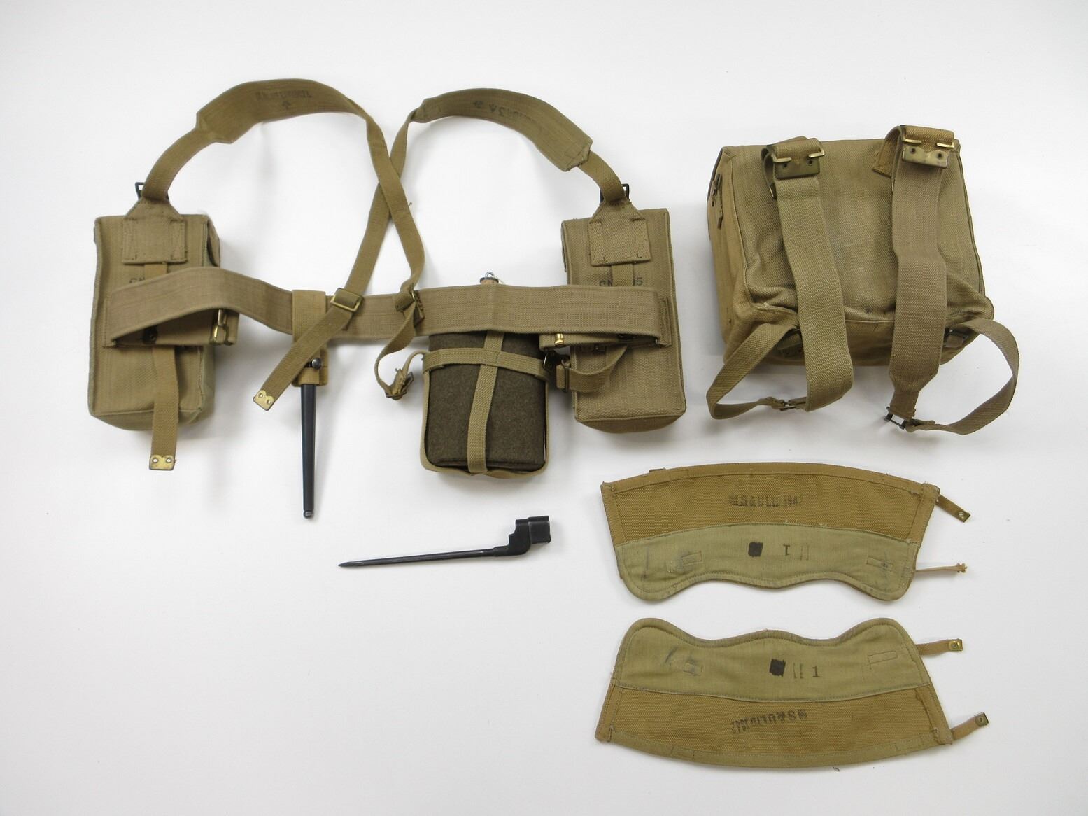 WWI / POST-WWII CANADIAN / BRITISH P37 WEBBING SET - Switzer's Auction ...