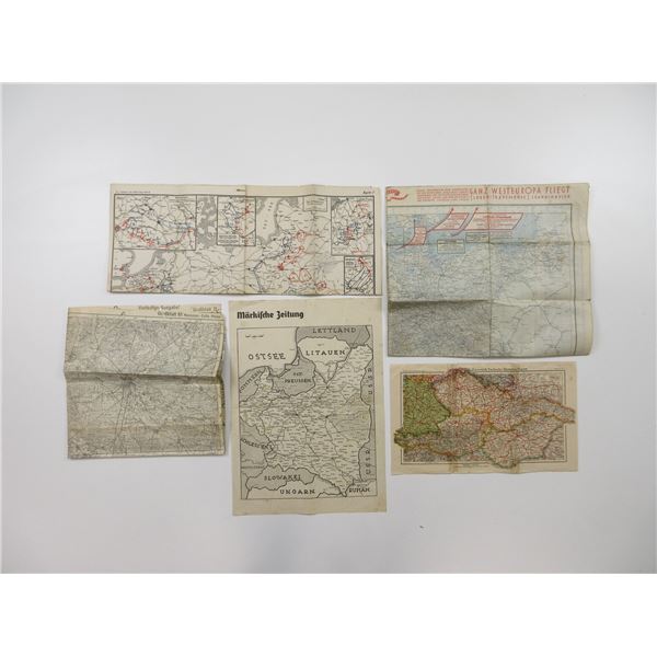 WWI / WWII GERMAN MAP LOT