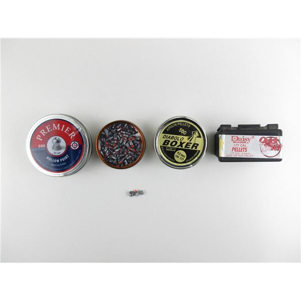 ASSORTED .177 AND .22 PELLETS LOT