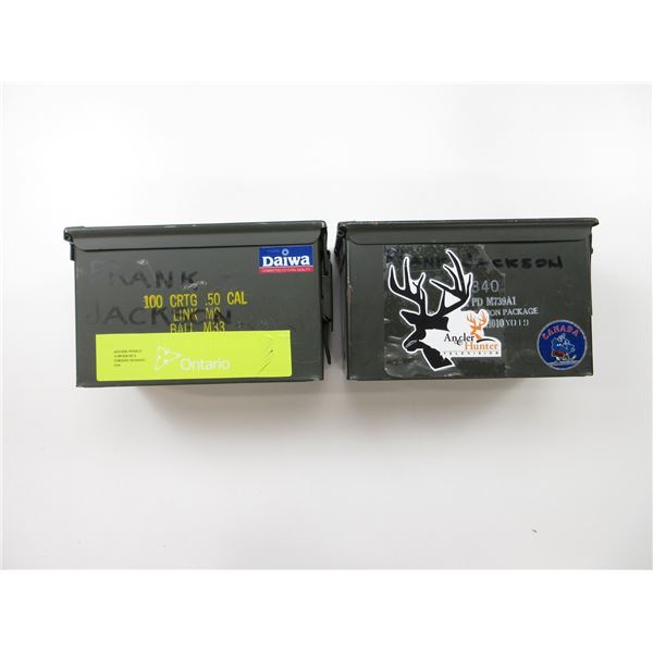 ASSORTED METAL AMMO TIN LOT