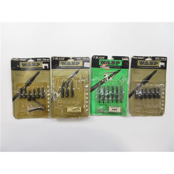 ASSORTED WASP ARROW BROADHEADS LOT