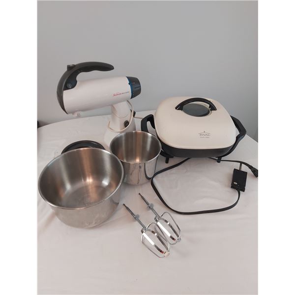 Sunbeam MixMaster & Rival Electric Skillet