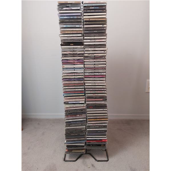 Assorted CD's and stand