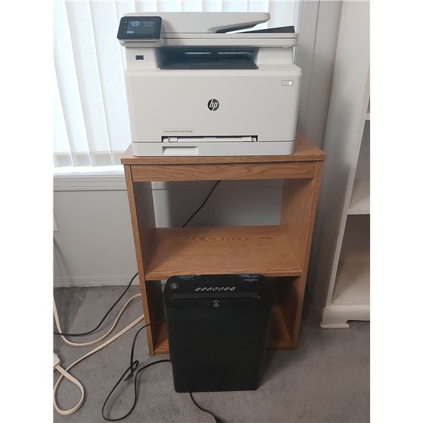 HP Printer with Stand and Shredder