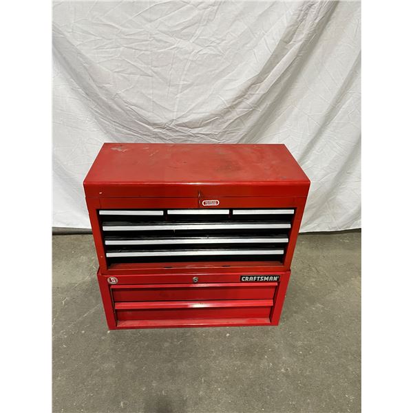 2 Stacking Toolboxes (1 is Craftsman) with Contents