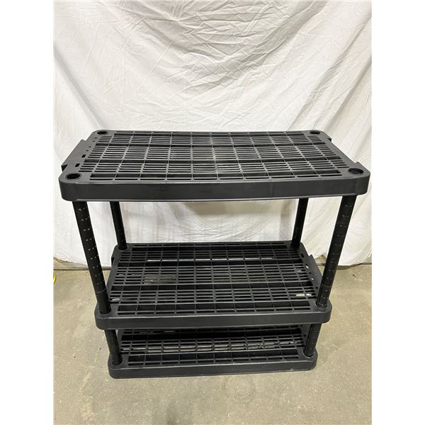 3 Tier Adjustable Plastic Shelving