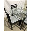 Image 2 : Glass Top Dining Table & 4 Chairs