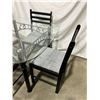 Image 3 : Glass Top Dining Table & 4 Chairs