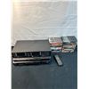 Image 1 : Acai Double Tape Deck, Panasonic DVD Player & Assorted DVD's