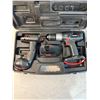 Image 2 : Craftsman Cordless Drill/Driver & Craftsman Flashlight, 1 Charger & 2 Batteries in Case