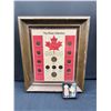 Image 1 : "The Penny Collection" Framed Coin Set & Resin Penny Paperweight