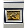 Image 2 : Framed Ducks Unlimited 2004 $5 Stamps with Matching Stamp Sculpture