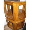 Image 1 : Set of 2 Oak Lamp Tables  (10)