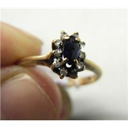 Sapphire Ring W/ Diamonds Surrounding Stone (31)
