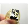 Image 1 : Men's Ring W/ Diamonds and Gold Nuggeted Letters (31)