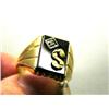 Image 2 : Men's Ring W/ Diamonds and Gold Nuggeted Letters (31)