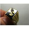 Image 3 : Men's Ring W/ Diamonds and Gold Nuggeted Letters (31)