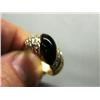 Image 1 : Beautiful Ring W/ Black Stone and Diamonds on Each Side (31)