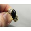 Image 2 : Beautiful Ring W/ Black Stone and Diamonds on Each Side (31)