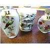 Image 2 : Lot of 4 Snuff B.  One has butterfly, snake, and Poppy Flower,  1 is glass painted on inside w parro