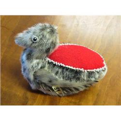 6"  Sealskin Pin Cushion by Flora Wassilie (1)