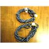 Image 1 : Pair of  Black Fresh Water Pearl Bracelets (1)