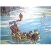 Image 1 : Scotty McDaniel's Print 280/950 Signed and Numbered Dog Team Race  Image Size:   22" x 25" (6)