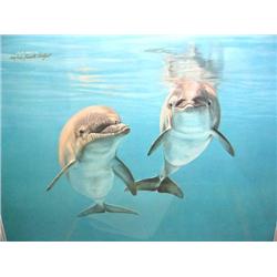 Annette Hartzell 2 Dolphins 200/950   Image Size:   18" x 23"  (6)