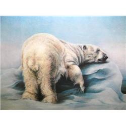 Ronnie Lee Lynch #83  Polar Bear on Ice Flow,  Image Size:   18" x 24"  177/950 (6)