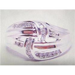 Lady's 10k White Gold Diamond Ring (100)