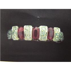 Ruby and Diamond Yellow Gold Lady's Ring  (100)