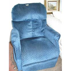 Like New Blue Reclining Chair, Lift Chair Ultimate in Comfort and Style With Controls Like New  (10)