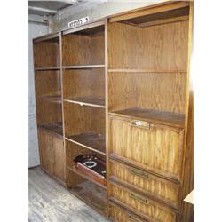 Entertainment Center bookcase 3 units in Oak  (66)