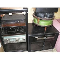 Stereo Setup with 2 Cases, Magnavox VHS Modular component System MCS, 3253 Stereo Receiver, 3564 Ste