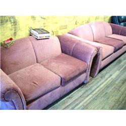 2 Couches: 2 seater and 3 seater in nice Mauve Material (66)