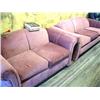 Image 1 : 2 Couches: 2 seater and 3 seater in nice Mauve Material (66)